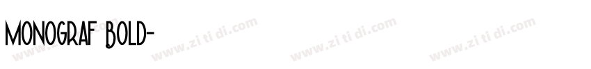 Monograf Bold字体转换